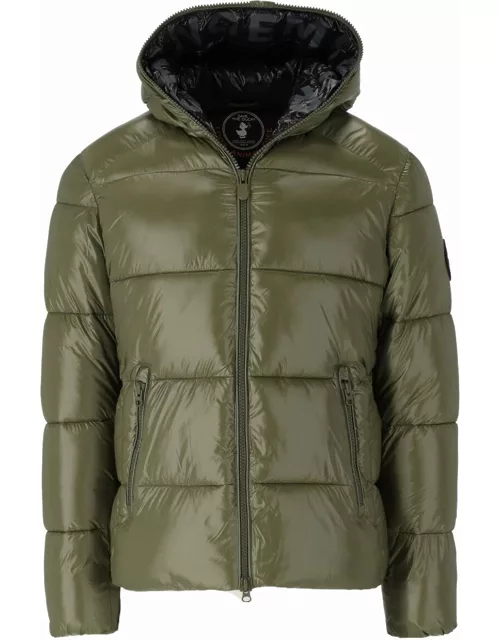 Save The Duck Edgard Green Hooded Padded Jacket