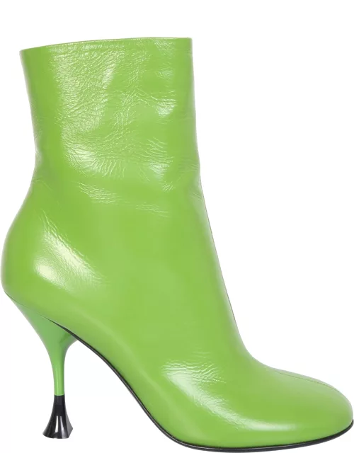 3JUIN Green Lidia Ankle Boot