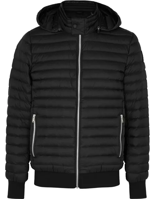 Moose Knuckles Air Down Quilted Shell Jacket - Black