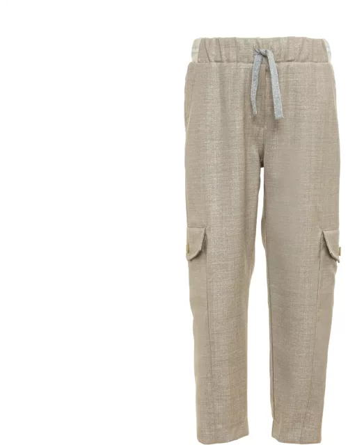 Eleventy Trousers With Large Pocket