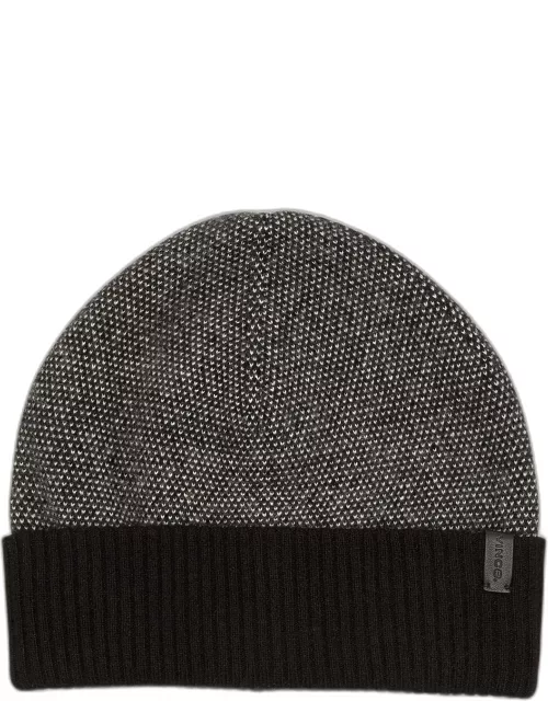 Men's Cashmere-Knit Beanie Hat