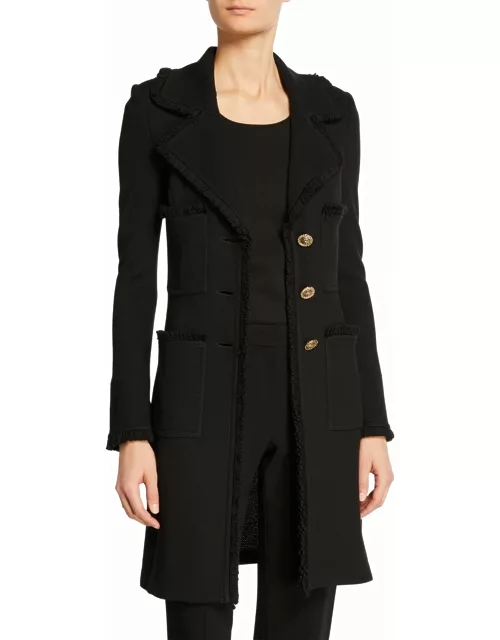 Milano Pique Fit and Flare Topper Coat