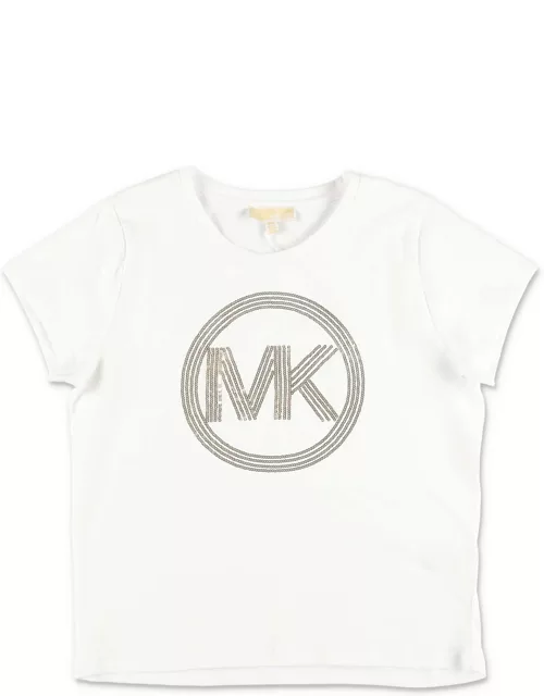 Michael Kors T-shirt Bianca In Jersey Di Cotone