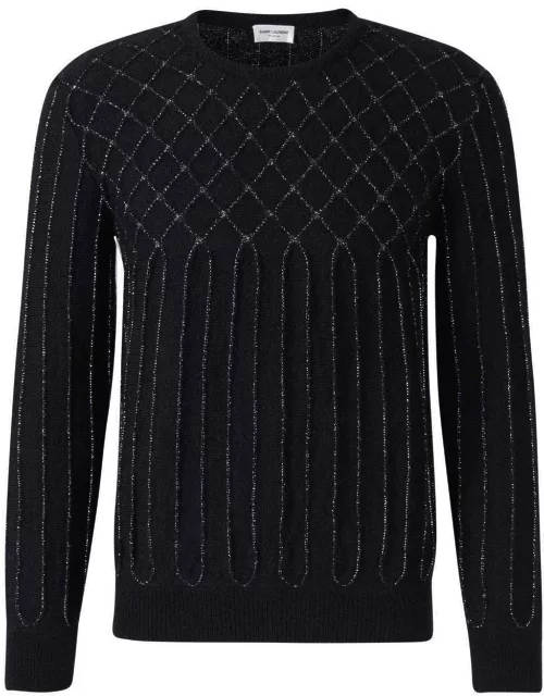 Saint Laurent Crewneck Long-sleeved Sweater
