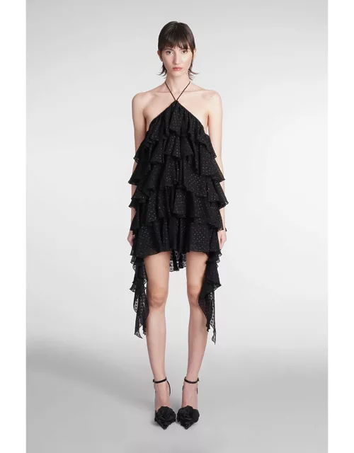 Blumarine Dress In Black Silk