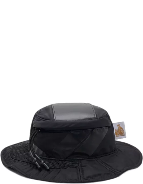 Lanvin Black Nylon Bucket Hat