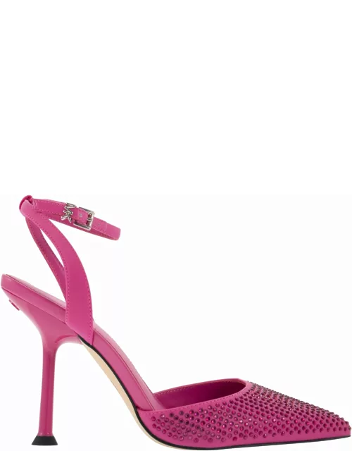 Michael Kors Imani Pump Pumps In Fabric With Crystal