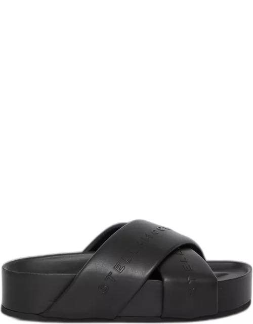 Stella McCartney Faux Leather Logo Sandal