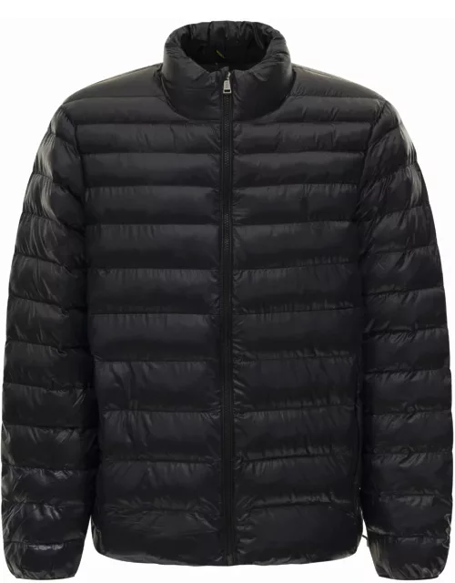 Black 4 Season Down Jacket In Nylon Man Polo Ralph Lauren