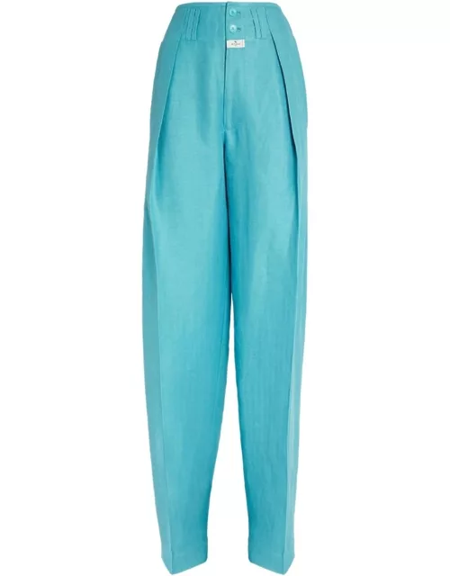 Etro Linen-silk Moonlight Trouser