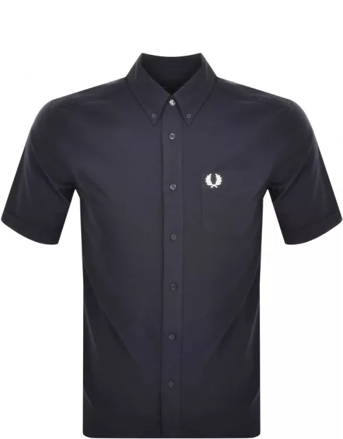 Fred Perry Oxford Short Sleeve Shirt Navy