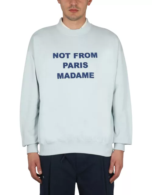 drôle de monsieur slogan sweatshirt