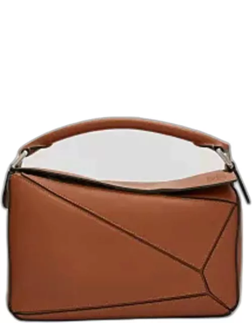 Puzzle Small Top-Handle Bag in Leather