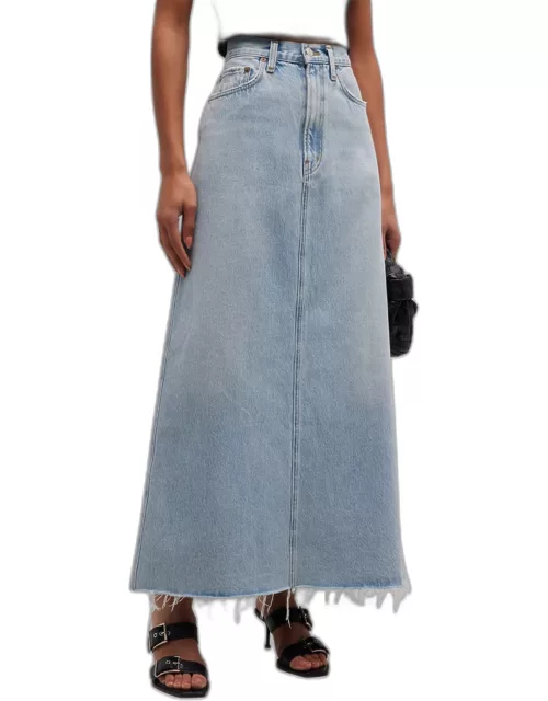 Hilla Denim Maxi Skirt