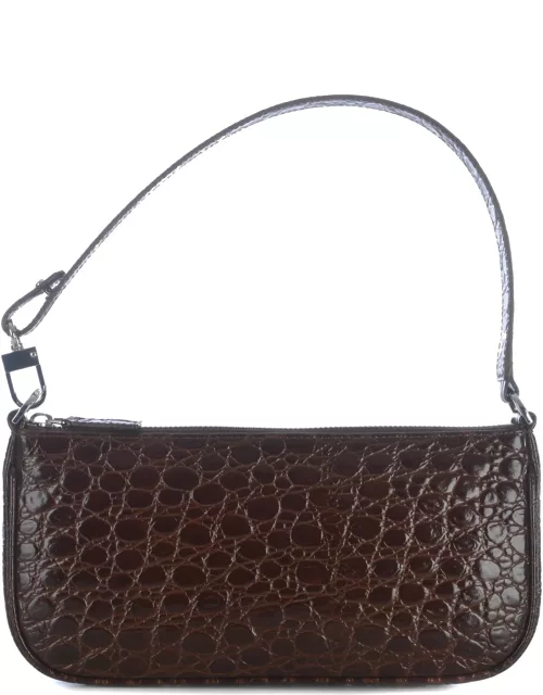 Shoulder Bag By Far rachel Medium In Croco Leather
