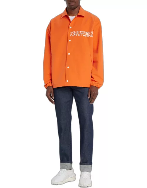 x Keith Haring Men's Nylon Coach Shirt Jacket