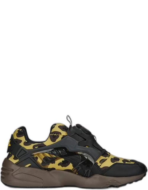 Men's Disc Blaze Leopard-Print Low Top Sneaker