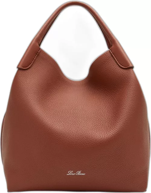 Bale Fine-Grain Leather Crossbody Bag