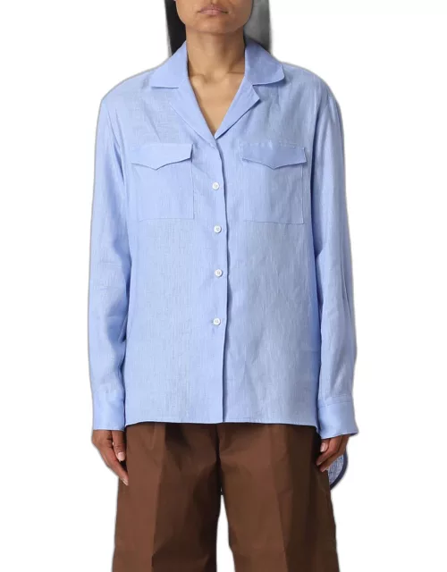 Shirt SIMONA CORSELLINI Woman colour Gnawed Blue