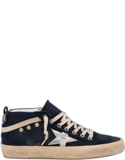 Mid Star Canvas Wing-Tip Sneaker