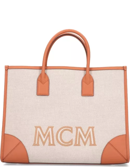 MCM 'München' Canvas Tote Bag