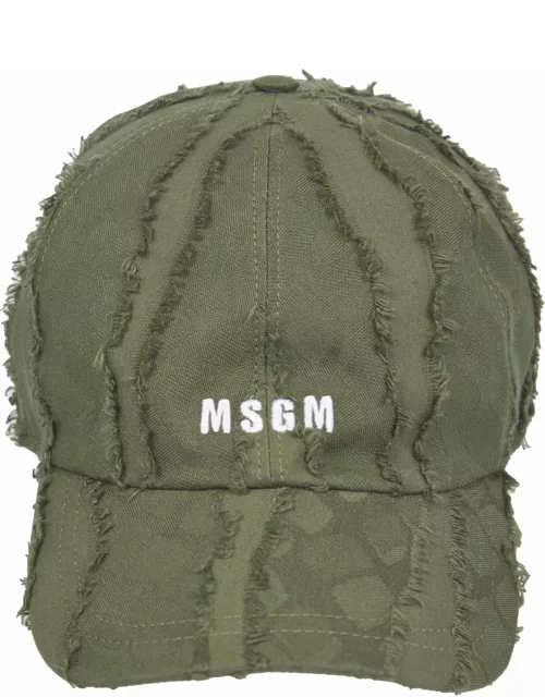 MSGM Logo Fringed Cap
