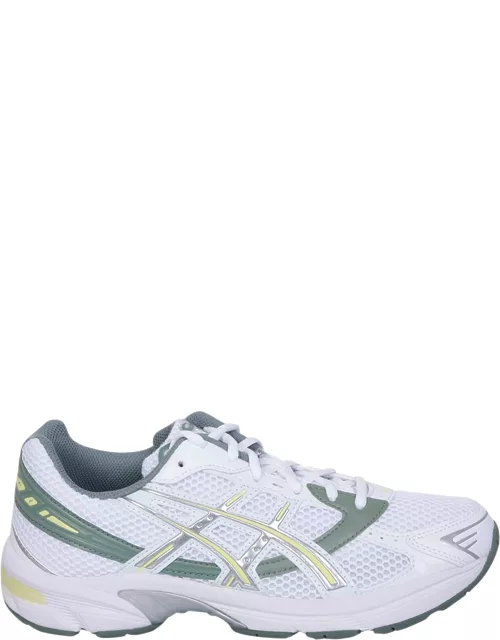 Asics White And Green Gel-1130 Sneaker