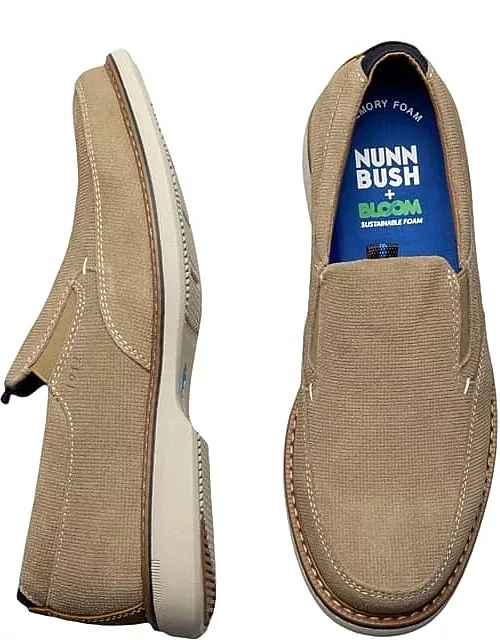 Nunn Bush Men's Otto Moc Toe Slip On Shoes Stone