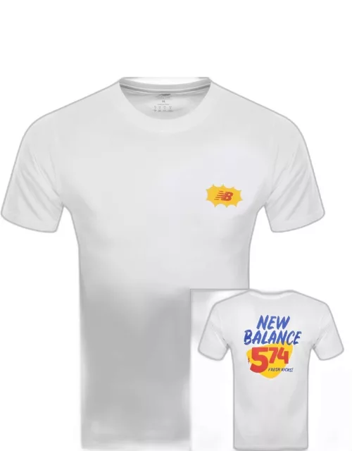 New Balance Fresh Kicks T Shirt White