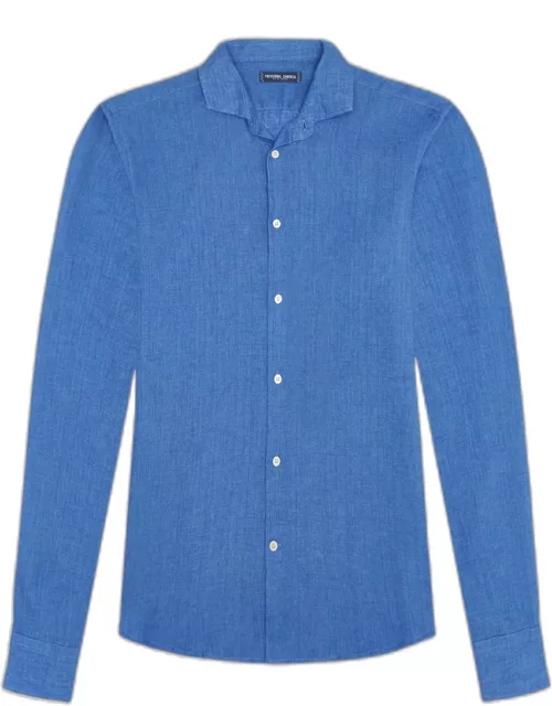 Antonio Linen Shirt Chateau Blue