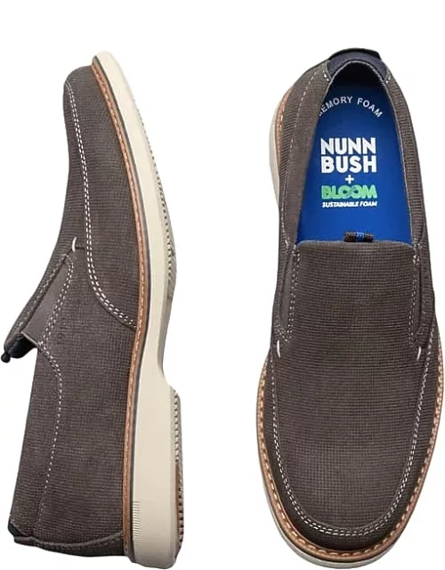 Nunn Bush Men's Otto Moc Toe Slip On Shoes Gray