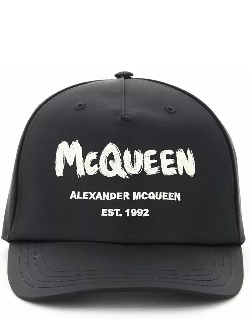 Alexander McQueen Graffiti Logo Baseball Cap