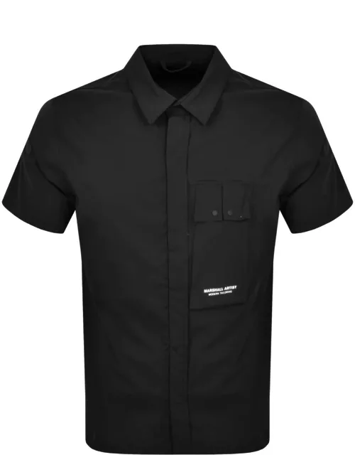 Marshall Artist Gaberdine Short Sleeve Shirt Black
