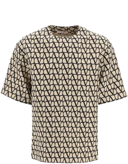 VALENTINO silk faille t-shirt