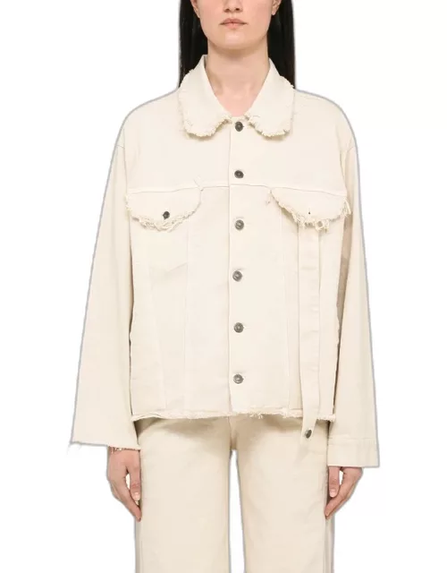 Ivory denim jacket