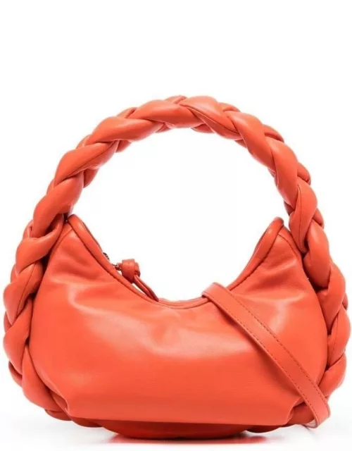 Hereu Orange Mini Espiga Shoulder Bag In Lamb Leather Woman