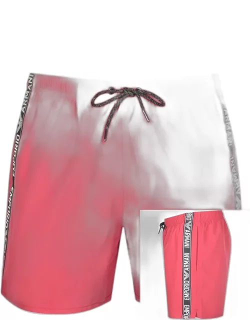Emporio Armani Logo Swim Shorts Pink