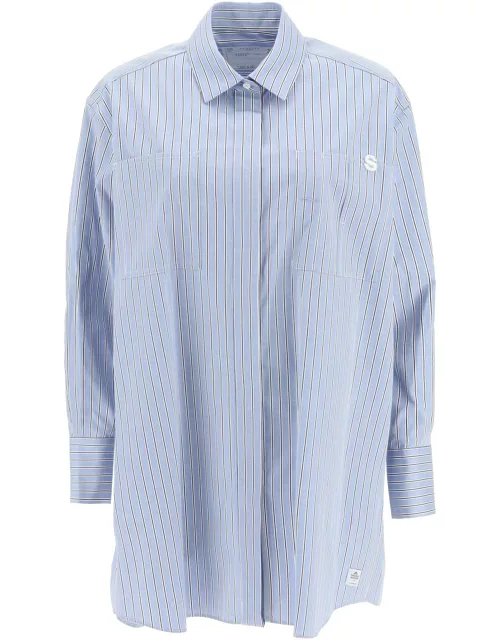 Sacai Striped Cotton Poplin Shirt