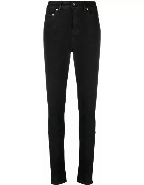 Black high-waisted skinny jeans Stretch design