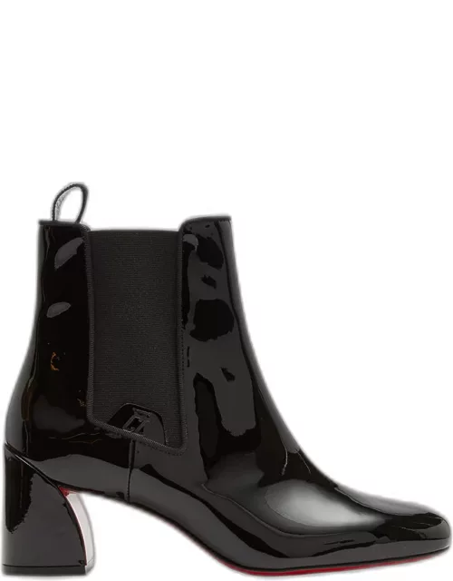 Patent Red Sole Chelsea Ankle Boot