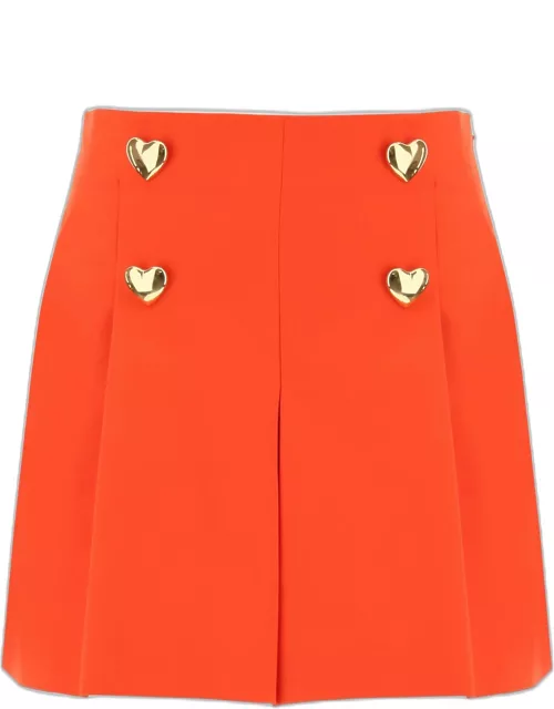 Moschino Shorts With Heartshaped Button