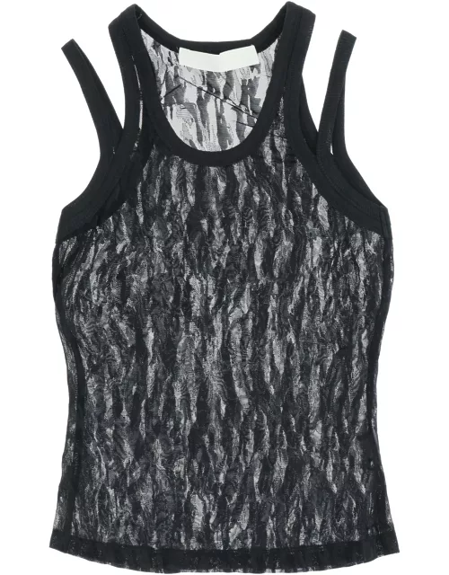 Dion Lee Camouflage Mesh Tank Top