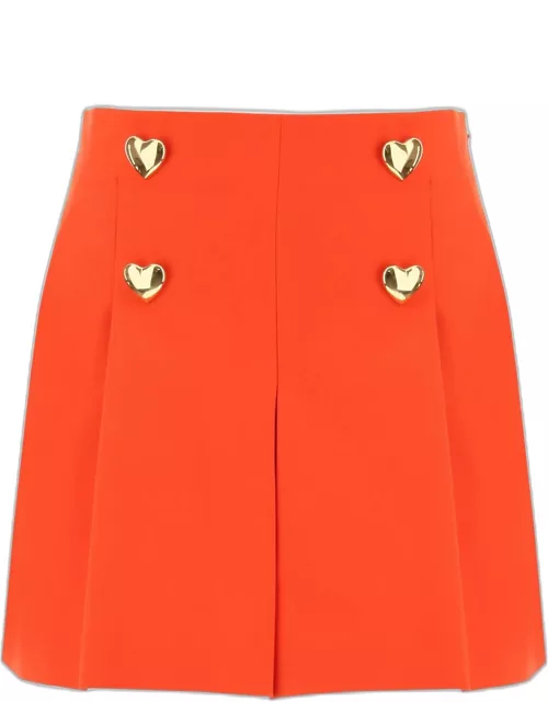 MOSCHINO shorts with heartshaped button