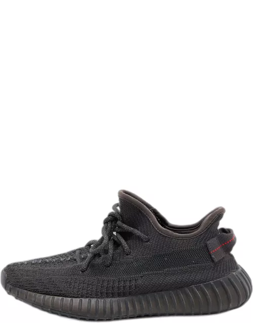 Yeezy x Adidas Black Knit Fabric Boost 350 V2 Static Black Sneaker