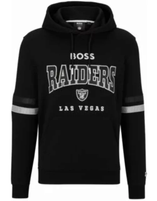 BOSS x NFL cotton-terry hoodie with collaborative branding- Raiders Men's Tracksuit