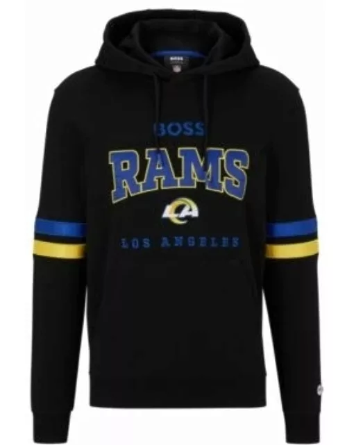 BOSS x NFL cotton-terry hoodie with collaborative branding- Rams Men's Tracksuit