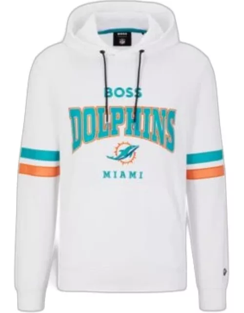 BOSS x NFL cotton-terry hoodie with collaborative branding- Dolphins Men's Tracksuit