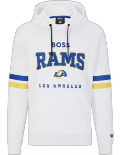 BOSS x NFL cotton-terry hoodie with collaborative branding- Rams Men's Tracksuit