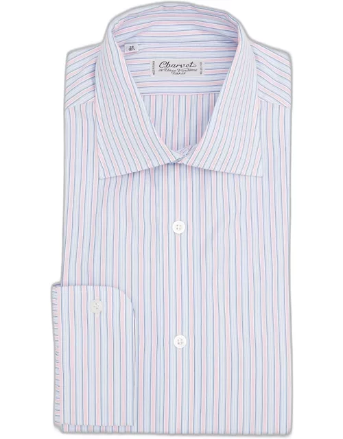 Men's Multi-Stripe Cotton Dress Shirt