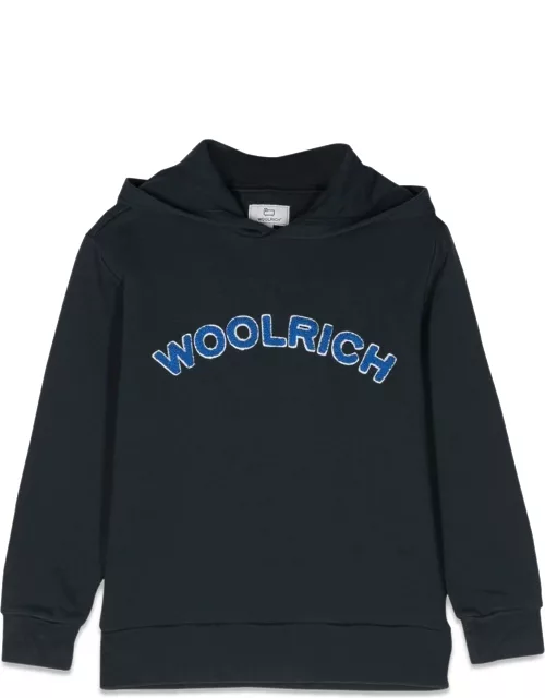 woolrich varsity logo hoodie